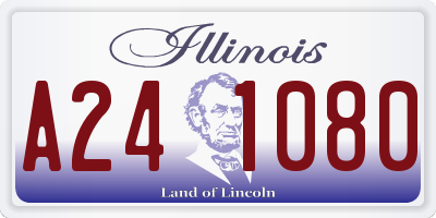 IL license plate A241080