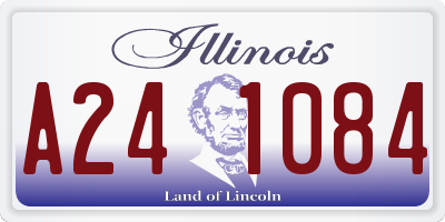 IL license plate A241084