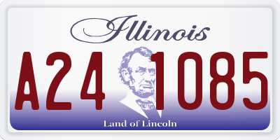 IL license plate A241085