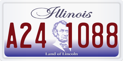IL license plate A241088