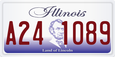 IL license plate A241089