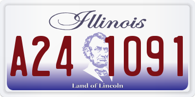 IL license plate A241091