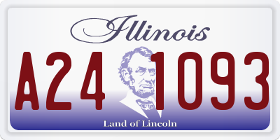 IL license plate A241093