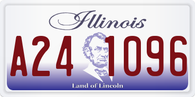 IL license plate A241096