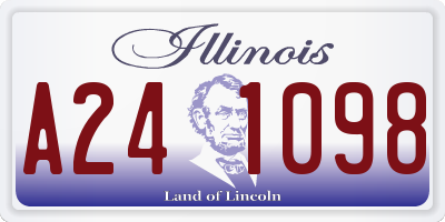 IL license plate A241098