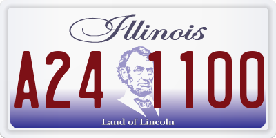 IL license plate A241100