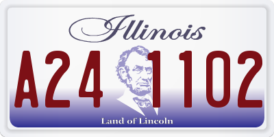 IL license plate A241102