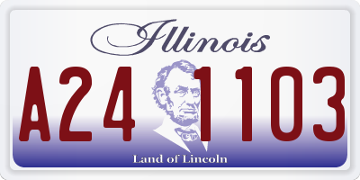 IL license plate A241103