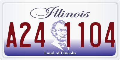 IL license plate A241104