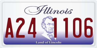 IL license plate A241106