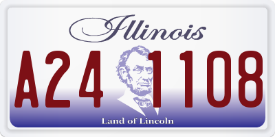 IL license plate A241108
