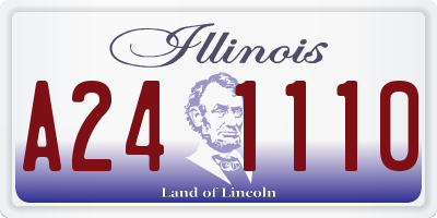 IL license plate A241110