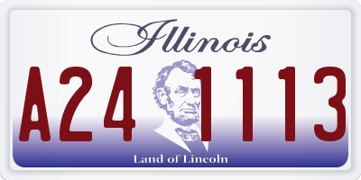 IL license plate A241113
