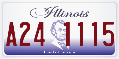 IL license plate A241115
