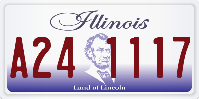 IL license plate A241117