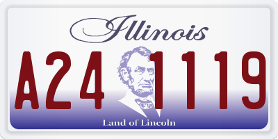 IL license plate A241119