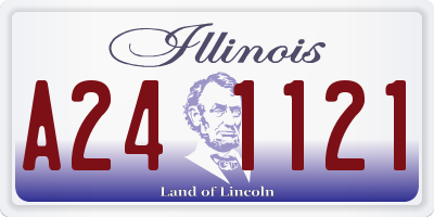 IL license plate A241121