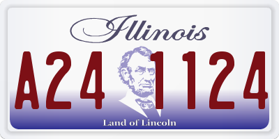IL license plate A241124