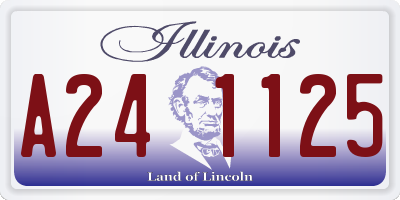 IL license plate A241125