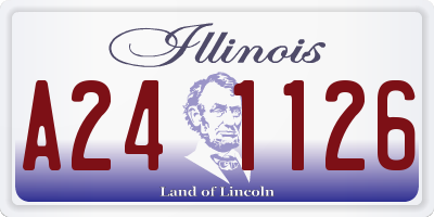 IL license plate A241126