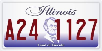 IL license plate A241127