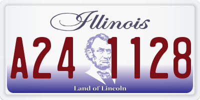 IL license plate A241128