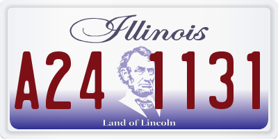 IL license plate A241131