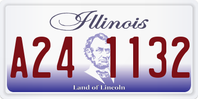 IL license plate A241132