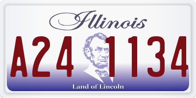 IL license plate A241134