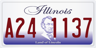 IL license plate A241137