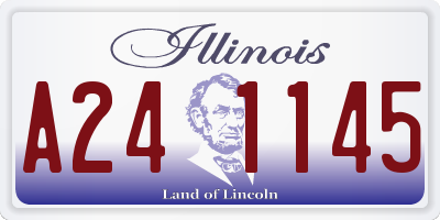 IL license plate A241145