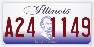 IL license plate A241149