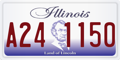 IL license plate A241150