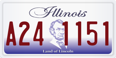 IL license plate A241151
