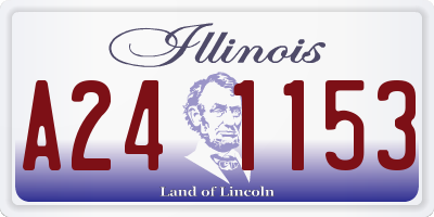 IL license plate A241153