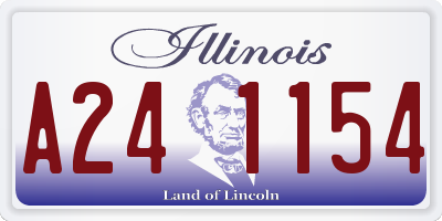IL license plate A241154