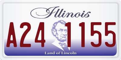 IL license plate A241155