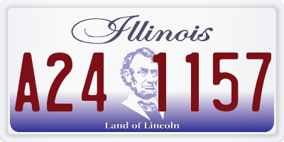 IL license plate A241157