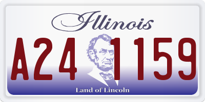 IL license plate A241159