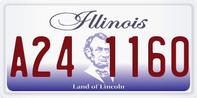 IL license plate A241160