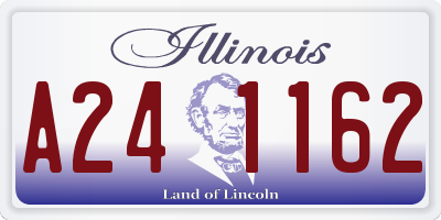 IL license plate A241162