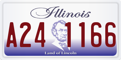 IL license plate A241166
