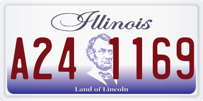 IL license plate A241169