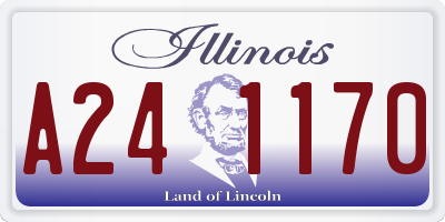 IL license plate A241170