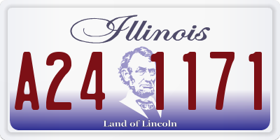 IL license plate A241171