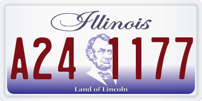 IL license plate A241177