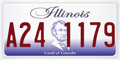 IL license plate A241179