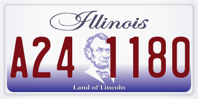 IL license plate A241180