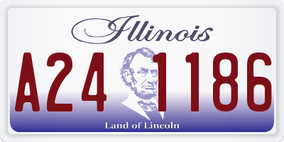 IL license plate A241186
