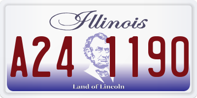 IL license plate A241190